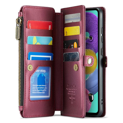 CASEME C36 Series For Samsung Galaxy A51 4G SM-A515 Leather Case Zipper Wallet Phone Cover