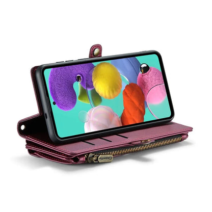 CASEME C36 Series For Samsung Galaxy A51 4G SM-A515 Leather Case Zipper Wallet Phone Cover