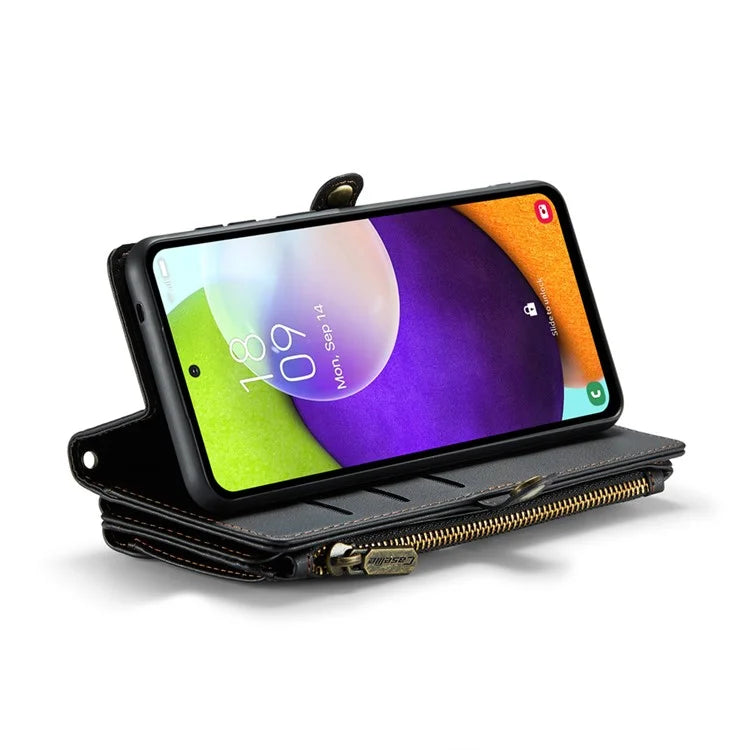 CASEME C36 Series For Samsung Galaxy A52 4G / A52 5G / A52s 5G Wallet Case Anti-Drop PU Leather Phone Cover
