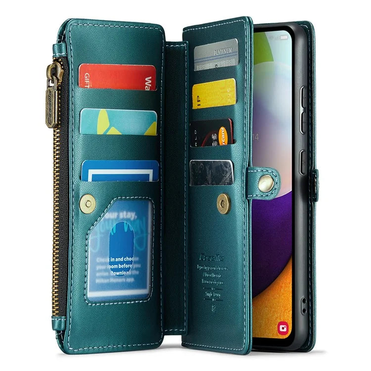 CASEME C36 Series For Samsung Galaxy A52 4G / A52 5G / A52s 5G Wallet Case Anti-Drop PU Leather Phone Cover