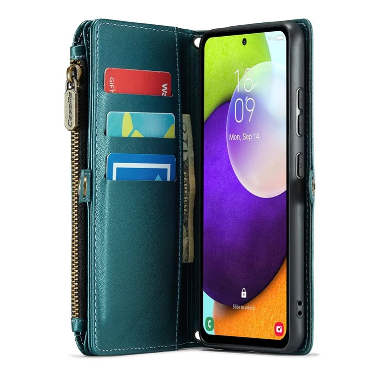 CASEME C36 Series For Samsung Galaxy A52 4G / A52 5G / A52s 5G Wallet Case Anti-Drop PU Leather Phone Cover