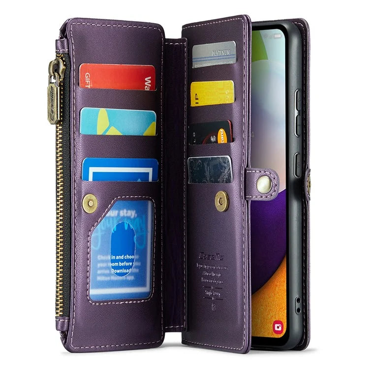 CASEME C36 Series For Samsung Galaxy A52 4G / A52 5G / A52s 5G Wallet Case Anti-Drop PU Leather Phone Cover