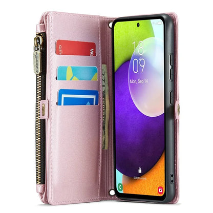 CASEME C36 Series For Samsung Galaxy A52 4G / A52 5G / A52s 5G Wallet Case Anti-Drop PU Leather Phone Cover