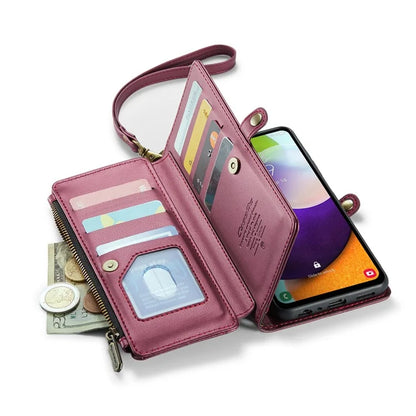 CASEME C36 Series For Samsung Galaxy A52 4G / A52 5G / A52s 5G Wallet Case Anti-Drop PU Leather Phone Cover