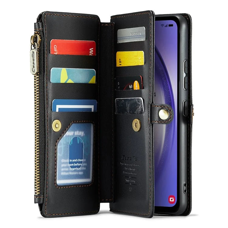 CASEME C36 Series For Samsung Galaxy A54 5G RFID Blocking Case PU Leather Wallet Phone Cover