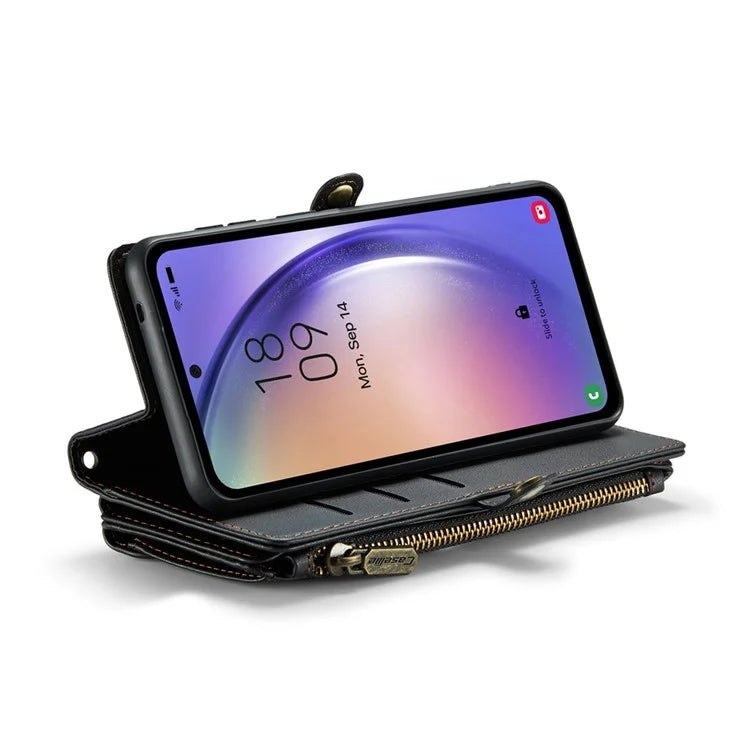CASEME C36 Series For Samsung Galaxy A54 5G RFID Blocking Case PU Leather Wallet Phone Cover