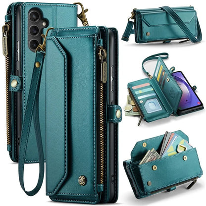 CASEME C36 Series For Samsung Galaxy A54 5G RFID Blocking Case PU Leather Wallet Phone Cover