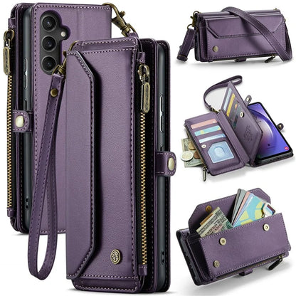 CASEME C36 Series For Samsung Galaxy A54 5G RFID Blocking Case PU Leather Wallet Phone Cover