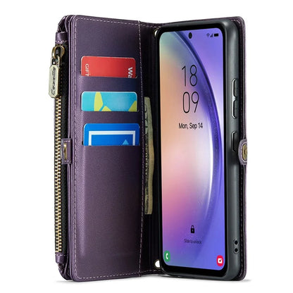 CASEME C36 Series For Samsung Galaxy A54 5G RFID Blocking Case PU Leather Wallet Phone Cover