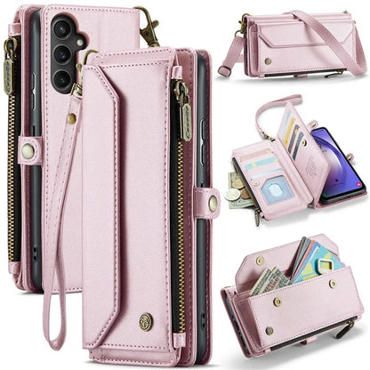 CASEME C36 Series For Samsung Galaxy A54 5G RFID Blocking Case PU Leather Wallet Phone Cover