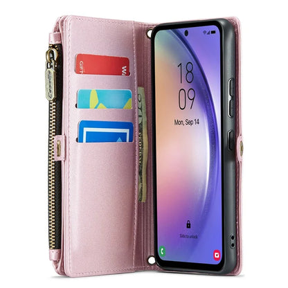 CASEME C36 Series For Samsung Galaxy A54 5G RFID Blocking Case PU Leather Wallet Phone Cover