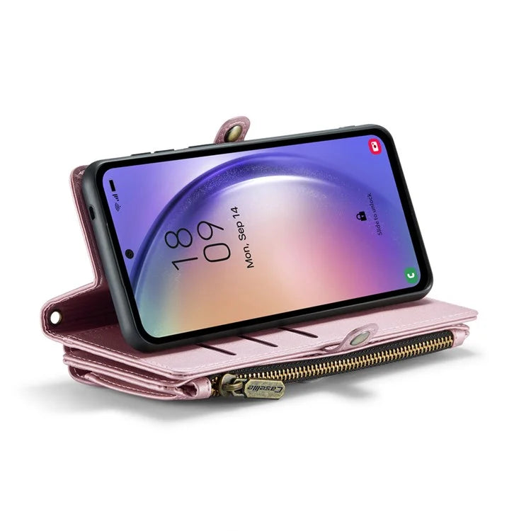 CASEME C36 Series For Samsung Galaxy A54 5G RFID Blocking Case PU Leather Wallet Phone Cover