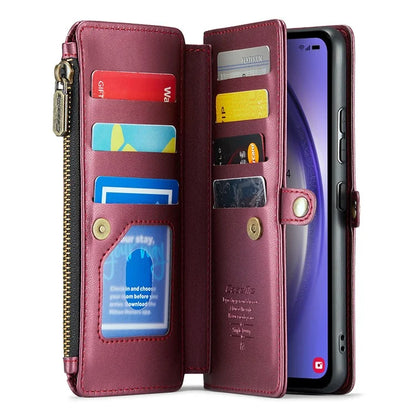 CASEME C36 Series For Samsung Galaxy A54 5G RFID Blocking Case PU Leather Wallet Phone Cover