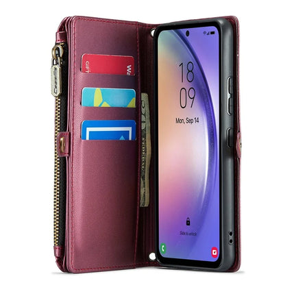 CASEME C36 Series For Samsung Galaxy A54 5G RFID Blocking Case PU Leather Wallet Phone Cover