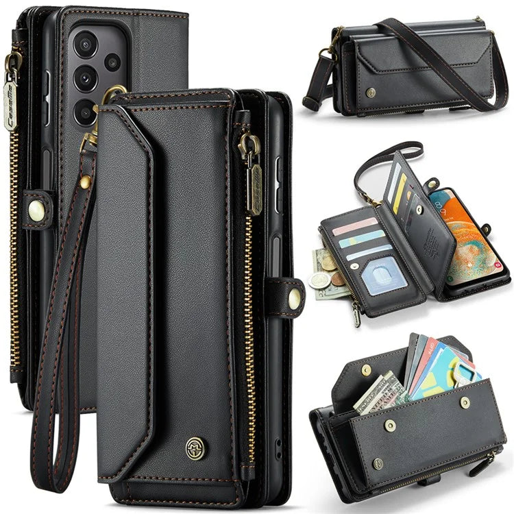 CASEME C36 Series For Samsung Galaxy A23 4G / A23 5G (Global Version) Wallet Phone Case PU Leather Flip Cover