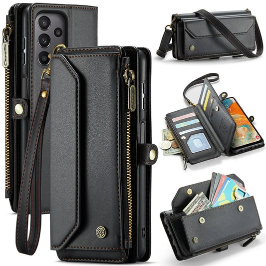 CASEME C36 Series For Samsung Galaxy A23 4G / A23 5G (Global Version) Wallet Phone Case PU Leather Flip Cover