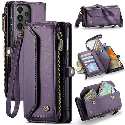 CASEME C36 Series For Samsung Galaxy A23 4G / A23 5G (Global Version) Wallet Phone Case PU Leather Flip Cover