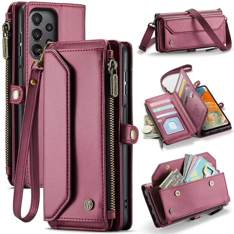 CASEME C36 Series For Samsung Galaxy A23 4G / A23 5G (Global Version) Wallet Phone Case PU Leather Flip Cover