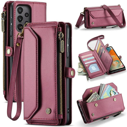 CASEME C36 Series For Samsung Galaxy A23 4G / A23 5G (Global Version) Wallet Phone Case PU Leather Flip Cover