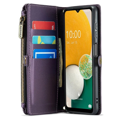 CASEME C36 Series For Samsung Galaxy A13 5G Case Leather Stand Cover 10 Card Holder Slots Zipper Pocket