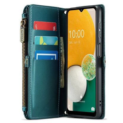 CASEME C36 Series For Samsung Galaxy A13 5G Case Leather Stand Cover 10 Card Holder Slots Zipper Pocket