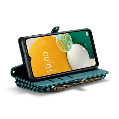CASEME C36 Series For Samsung Galaxy A13 5G Case Leather Stand Cover 10 Card Holder Slots Zipper Pocket