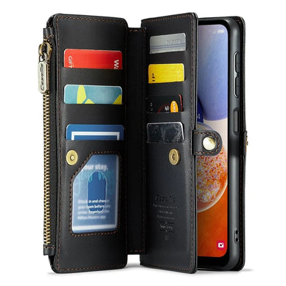 CASEME C36 Series For Samsung Galaxy A14 4G / 5G Case Leather Crossbody Phone Cover Zipper Wallet Purse