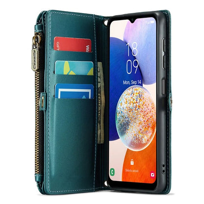 CASEME C36 Series For Samsung Galaxy A14 4G / 5G Case Leather Crossbody Phone Cover Zipper Wallet Purse