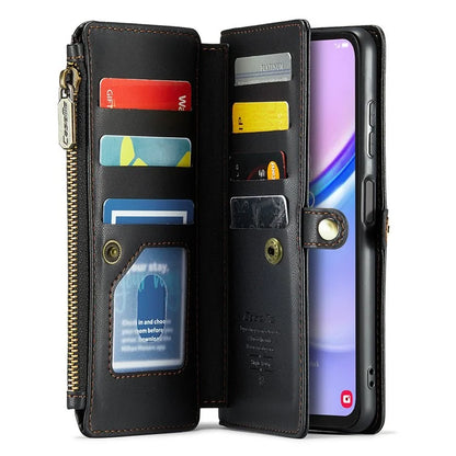 CASEME C36 Series For Samsung Galaxy A15 4G / 5G Case Leather Phone Cover with Shoulder Strap Coin Pocket