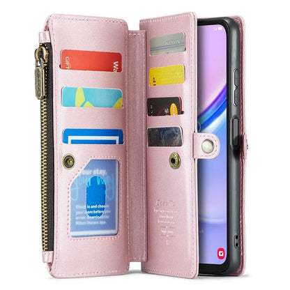 CASEME C36 Series For Samsung Galaxy A15 4G / 5G Case Leather Phone Cover with Shoulder Strap Coin Pocket