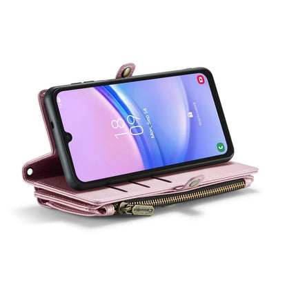 CASEME C36 Series For Samsung Galaxy A15 4G / 5G Case Leather Phone Cover with Shoulder Strap Coin Pocket