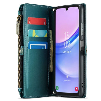 CASEME C36 Series For Samsung Galaxy A15 4G / 5G Case Leather Phone Cover with Shoulder Strap Coin Pocket