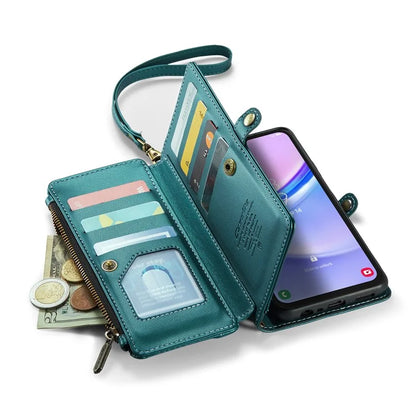 CASEME C36 Series For Samsung Galaxy A15 4G / 5G Case Leather Phone Cover with Shoulder Strap Coin Pocket