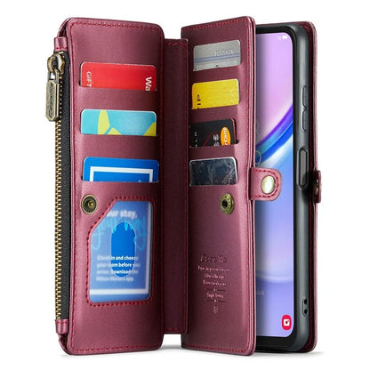 CASEME C36 Series For Samsung Galaxy A15 4G / 5G Case Leather Phone Cover with Shoulder Strap Coin Pocket