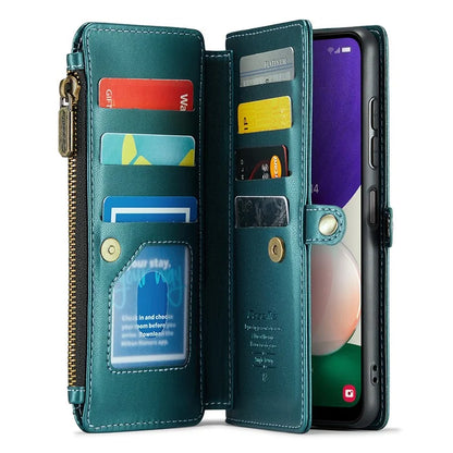CASEME C36 Series For Samsung Galaxy A22 5G (EU Version) Case Crossbody Lanyard Flip Leather Phone Cover