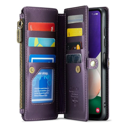 CASEME C36 Series For Samsung Galaxy A22 5G (EU Version) Case Crossbody Lanyard Flip Leather Phone Cover