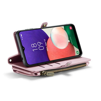 CASEME C36 Series For Samsung Galaxy A22 5G (EU Version) Case Crossbody Lanyard Flip Leather Phone Cover