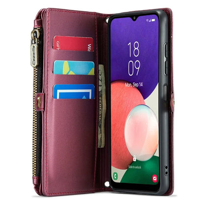 CASEME C36 Series For Samsung Galaxy A22 5G (EU Version) Case Crossbody Lanyard Flip Leather Phone Cover