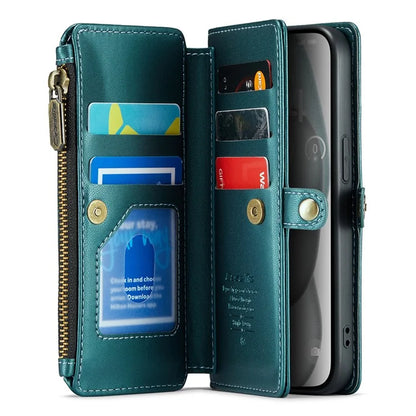 CASEME C36 Series For iPhone 15 Case Magnetic Handbag Leather Phone Cover RFID Blocking