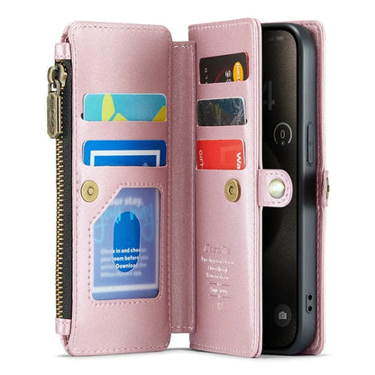 CASEME C36 Series For iPhone 15 Pro Case RFID Blocking Flip Leather Handbag Phone Cover