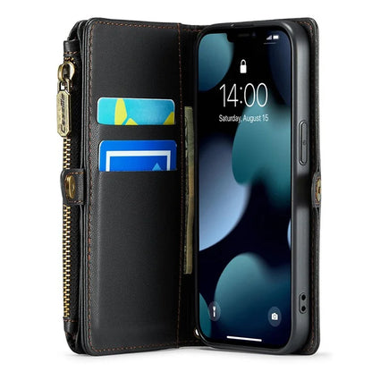 CASEME C36 Series For iPhone 13 mini Case Wallet Leather Crossbody Cell Phone Purse Cover