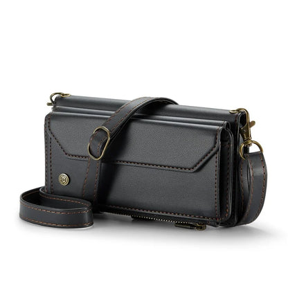 CASEME C36 Series For iPhone 13 mini Case Wallet Leather Crossbody Cell Phone Purse Cover