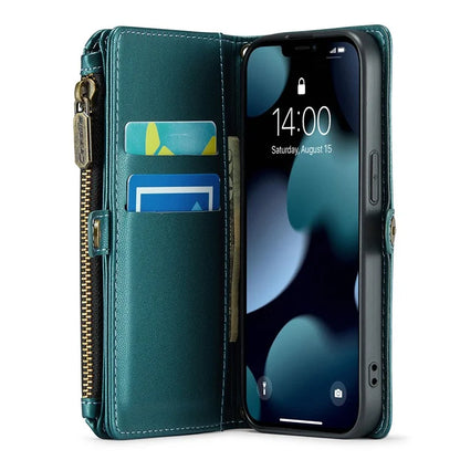 CASEME C36 Series For iPhone 13 mini Case Wallet Leather Crossbody Cell Phone Purse Cover