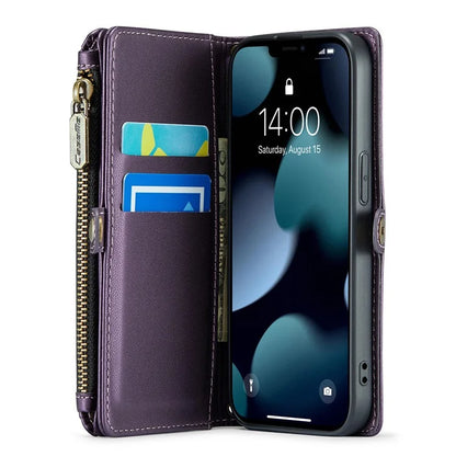 CASEME C36 Series For iPhone 13 mini Case Wallet Leather Crossbody Cell Phone Purse Cover