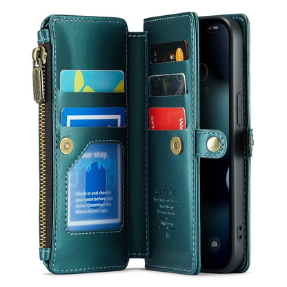 CASEME C36 Series For iPhone 13 Pro Case 7 Card Slots Leather Wallet Shockproof Phone Cover with Crossbody Lanyard