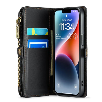 CASEME C36 Series For iPhone 14 Case Leather RFID Blocking Phone Cover Crossbody Shoulder Bag
