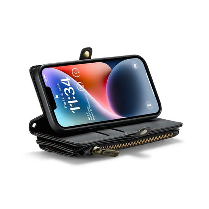 CASEME C36 Series For iPhone 14 Case Leather RFID Blocking Phone Cover Crossbody Shoulder Bag