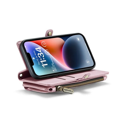 CASEME C36 Series For iPhone 14 Case Leather RFID Blocking Phone Cover Crossbody Shoulder Bag