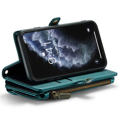 CASEME C36 Series For iPhone 11 Pro Case Zipper Purse PU Leather Crossbody Phone Cover
