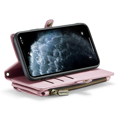 CASEME C36 Series For iPhone 11 Pro Max Crossbody Case RFID Blocking Leather Phone Cover Zipper Wallet